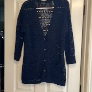 Women's Black Knit Cardigan Sweater